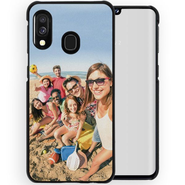 Ontwerp je eigen Samsung Galaxy A40 hardcase hoesje - Zwart