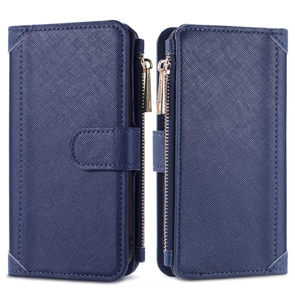 imoshion Luxe Portemonnee iPhone SE (2022 / 2020) 8 / 7 - Donkerblauw