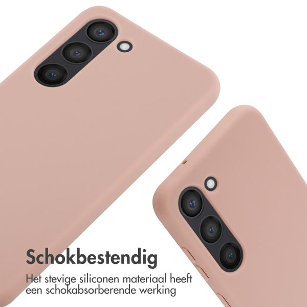 imoshion Siliconen hoesje met koord Samsung Galaxy S23 - Sand Pink