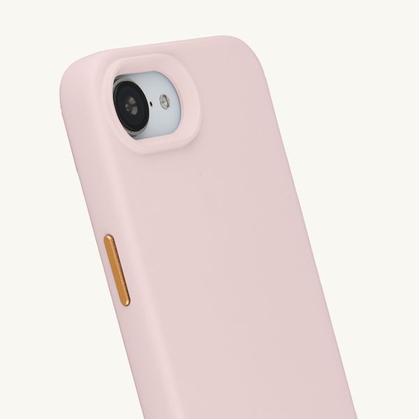 Selencia Rivièra MagSafe Backcover met afneembare haakjes Apple iPhone 17e / 16e - Sorbet Pink