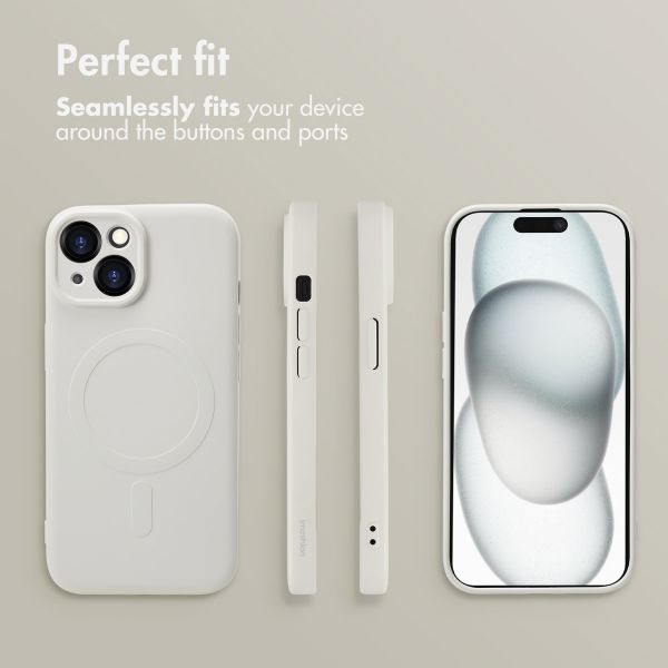 imoshion Colour Back Cover with MagSafe Apple iPhone 15 - Beige