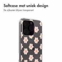 imoshion Design hoesje Apple iPhone 16 Pro - Floral Peach