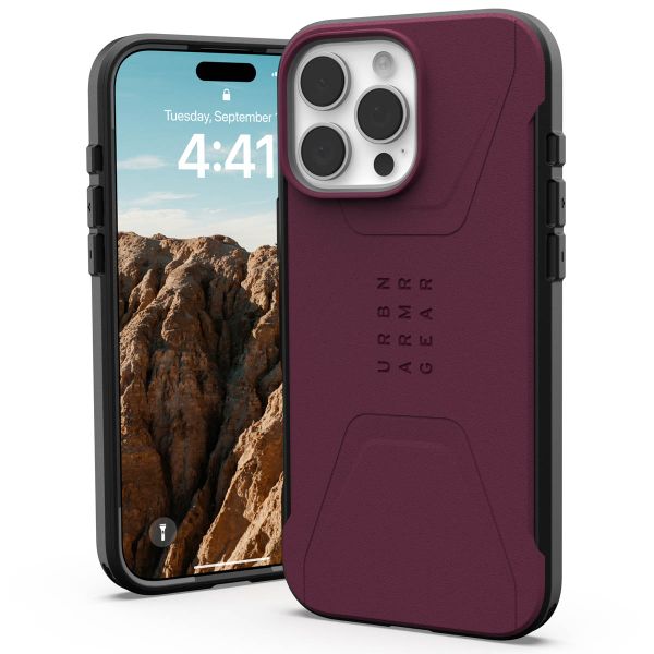 UAG Civilian Backcover MagSafe iPhone 16 Pro Max - Bordeaux