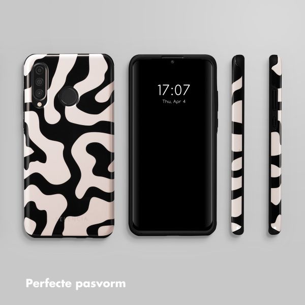 Selencia Vivid Tough Backcover Huawei P30 Lite - Art Wave Black