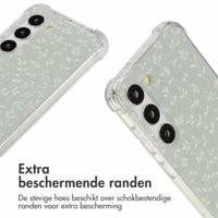 imoshion Design hoesje met koord Samsung Galaxy S23 - Smoke Green Flowers