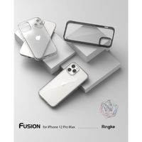 Ringke Fusion Backcover iPhone 12 (Pro) - Zwart