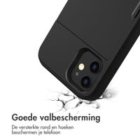 imoshion Backcover met pasjeshouder Apple iPhone 12 Mini - Zwart