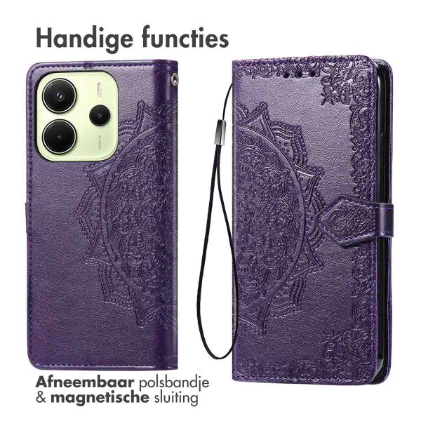imoshion Mandala Bookcase Xiaomi Redmi Note 14 (4G) - Paars