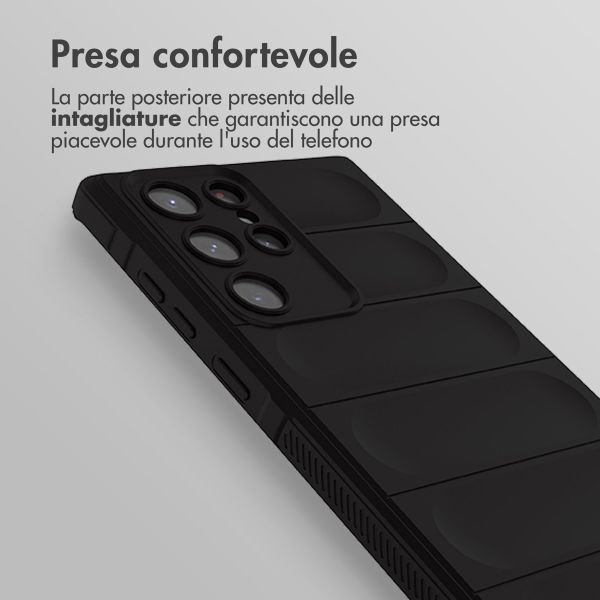 imoshion EasyGrip Backcover Samsung Galaxy S22 Ultra - Zwart
