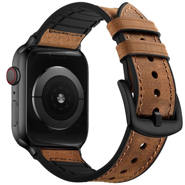 imoshion Echt lederen bandje Apple Watch Series 1-10 / SE / Ultra (2) - 42/44/45/46/49 mm