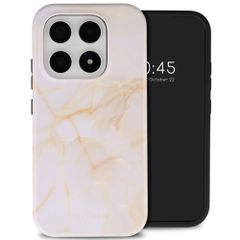 Selencia Vivid Backcover met MagSafe Xiaomi 17 - Golden Beige Marble