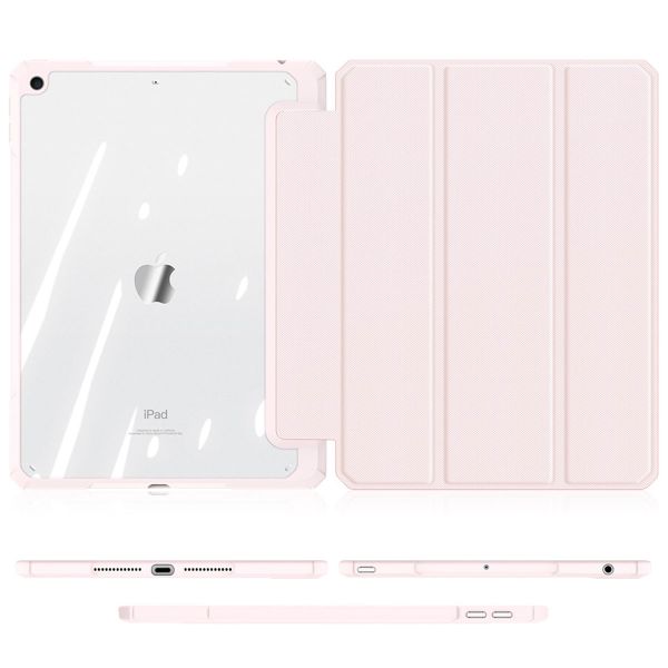 Dux Ducis Toby Bookcase iPad 9 (2021) 10.2 inch / iPad 8 (2020) 10.2 inch / iPad 7 (2019) 10.2 inch - Roze