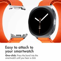 imoshion Nylon Alpine Band Samsung Galaxy Watch 9 (40/44mm) / Watch 8 (40/44mm) / Classic (46mm) - Orange