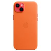 Apple Leather Back Cover with MagSafe Apple iPhone 14 Plus - Orange