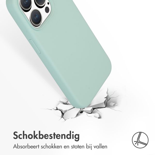 Accezz Liquid Silicone Backcover met MagSafe Apple iPhone 15 Pro - Sky Blue