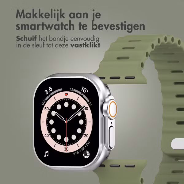 Accezz Ocean bandje Apple Watch Series 1 - 11 / SE / Ultra (44/45/46/49 mm) - Khaki