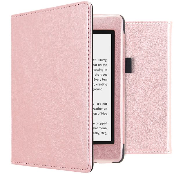 imoshion Vegan Leather Bookcase Amazon Kindle Paperwhite 4 (2018) -Rosé Goud