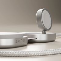 Zens Pro 3 USB-C Kabel met Draadloze Oplader voor telefoon / earbuds / Apple Watch - MagSafe en Qi2 - Wit