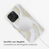 Selencia Vivid Backcover met MagSafe Apple iPhone 16 Pro - Desert Waves Beige
