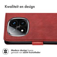 imoshion Luxe Bookcase Xiaomi Redmi Note 14 Pro Plus (5G) - Rood