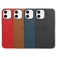 Apple 4 Pack Leather Backcover MagSafe iPhone 12 Mini - Red + Saddle Brown + Baltic Blue + Black