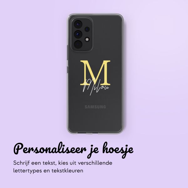 Hoesje met eigen foto en/of tekst Samsung Galaxy A53 - Letter