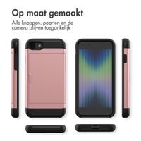 imoshion Backcover met pasjeshouder iPhone SE (2022 / 2020) / 8 / 7 - Rosé Goud