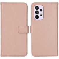 Selencia Echt Leren Bookcase Samsung Galaxy A33 - Dusty Pink