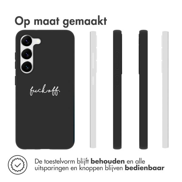 imoshion Design hoesje Samsung Galaxy S23 - Fuck Off - Zwart