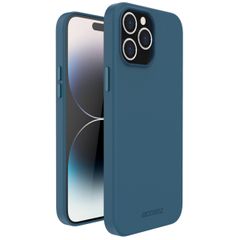 Accezz Leather Backcover met MagSafe Apple iPhone 14 Pro Max - Donkerblauw