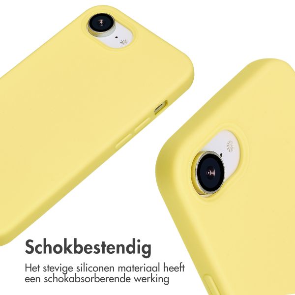 imoshion Siliconen hoesje met koord iPhone 16e - Geel