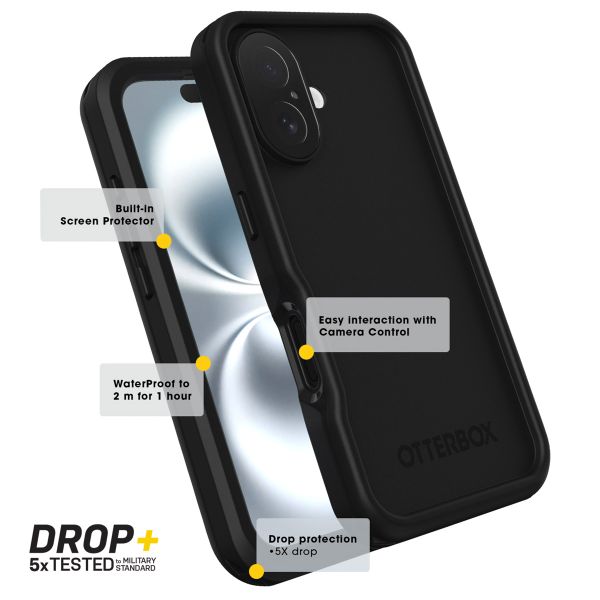 OtterBox Fre MagSafe Backcover iPhone 16 Pro - Black