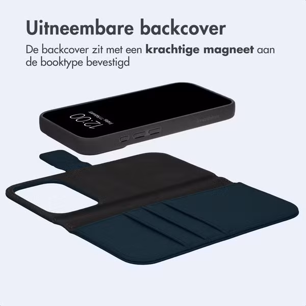 imoshion Uitneembare 2-in-1 Luxe Bookcase Apple iPhone 18 Pro / 17 Pro - Blauw