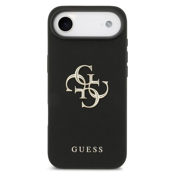 Guess Big 4G Logo Backcover Grained Apple iPhone Air - Zwart