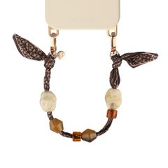 Selencia Satin Stone Polskoord - Brown