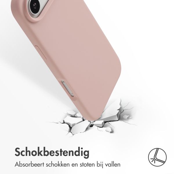 Accezz Liquid Silicone Backcover met MagSafe Apple iPhone Air - Roze