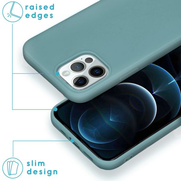 imoshion Color Backcover iPhone 12 (Pro) - Donkergroen