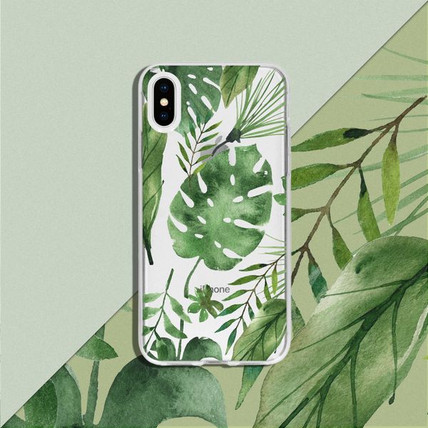 Design Backcover iPhone 11 Pro Max - Monstera Leafs