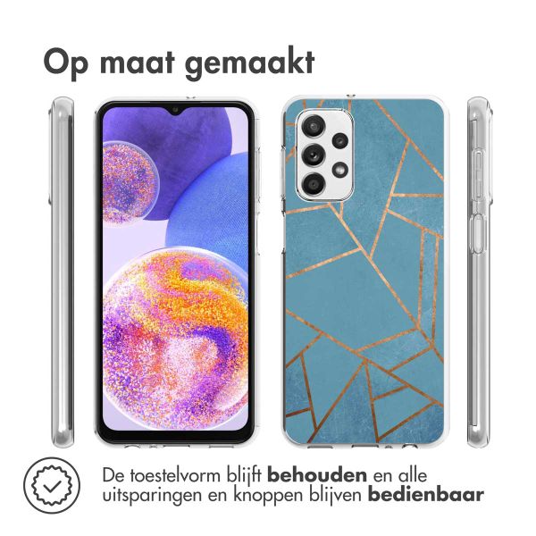 imoshion Design hoesje Samsung Galaxy A23 (5G) - Grafisch Koper / Blauw