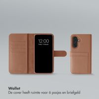 Selencia Olyn Uitneembare Bookcase met MagSafe Samsung Galaxy A37 (5G) - Bruin