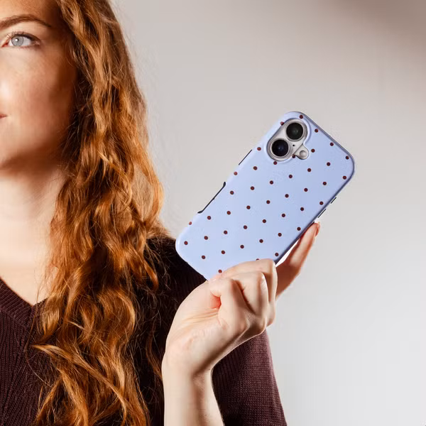 Selencia Vivid Backcover met MagSafe Apple iPhone 15 - Happy Dots Digital Sky