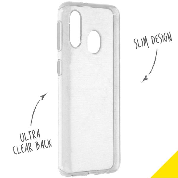 Accezz Clear Backcover Samsung Galaxy A40 - Transparant