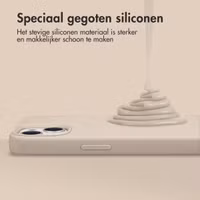 Accezz Liquid Silicone Backcover met MagSafe Samsung Galaxy S25 Ultra - Stone