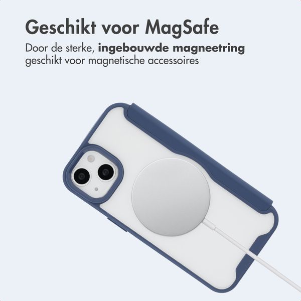 imoshion Transparante Bookcase met MagSafe Apple iPhone 14 / 13 - Blauw