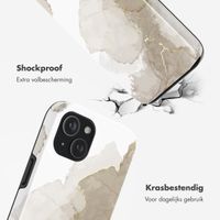 Selencia Vivid Backcover met MagSafe Apple iPhone 15 - Marble Light Brown