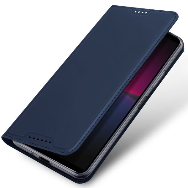 Dux Ducis Slim Softcase Bookcase Sony Xperia 10 V - Donkerblauw