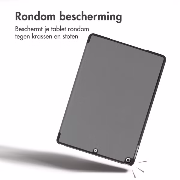 imoshion Trifold Bookcase Apple iPad 9 (2021) 10.2 inch / iPad 8 (2020) 10.2 inch / iPad 7 (2019) 10.2 inch - Grijs