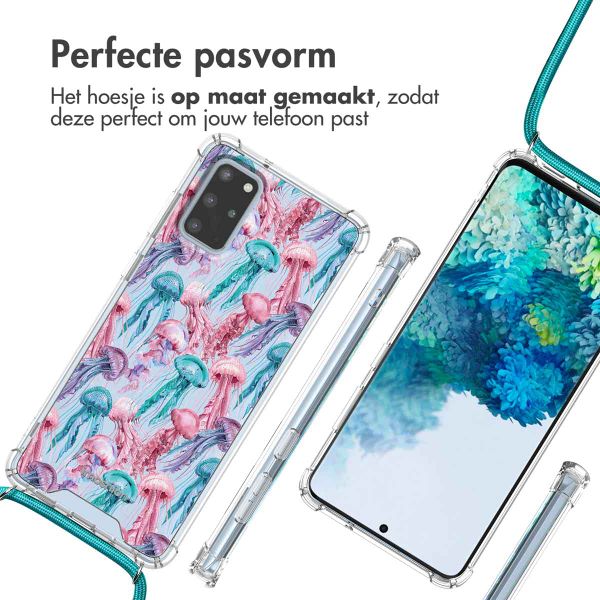 imoshion Design hoesje met koord Samsung Galaxy S20 Plus - Jellyfish Watercolor