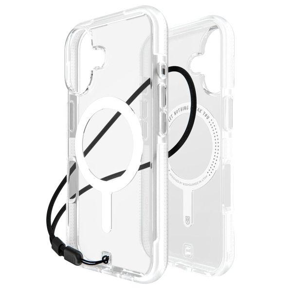 BodyGuardz Ace Pro MagSafe Backcover iPhone 16 - Clear White