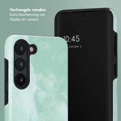 Selencia Vivid Backcover Samsung Galaxy S23 - Marble Grayed Jade